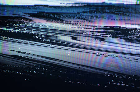 Glitch TV Screenの写真素材