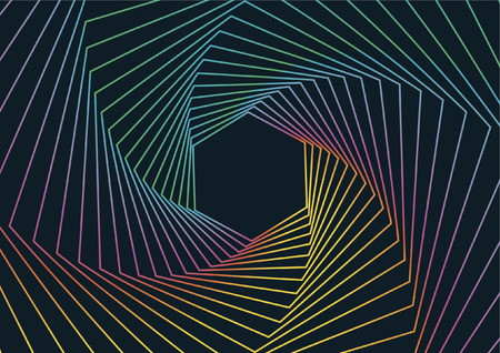 Geometric Line Art Background, Abstract Hexagonal Geometric Backgroundのイラスト素材