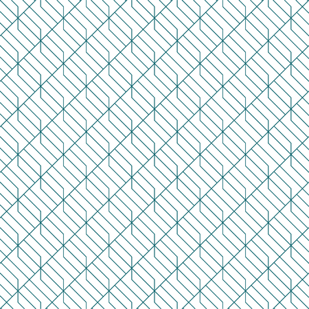 Retro pattern with simple line geometric vector imageのイラスト素材