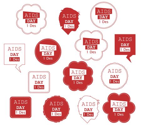 World Aids Day Illustration Collectionのイラスト素材