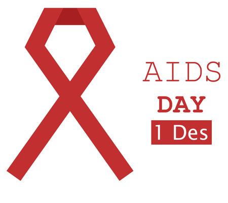 World Aids Day Illustration Red Ribbon 2のイラスト素材