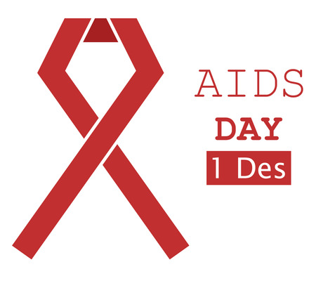 World Aids Day Illustration Red Ribbon 3のイラスト素材