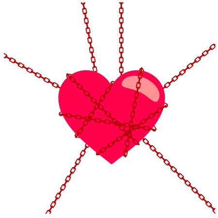 Chain of heartのイラスト素材