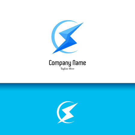 3D Electric lowercase flat design templateのイラスト素材