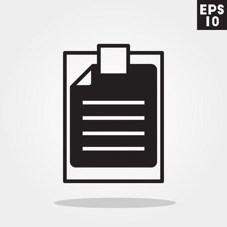 Paste icon in trendy flat style isolated on grey background. Paste symbol for your design, , UI. Vector illustration, .のイラスト素材