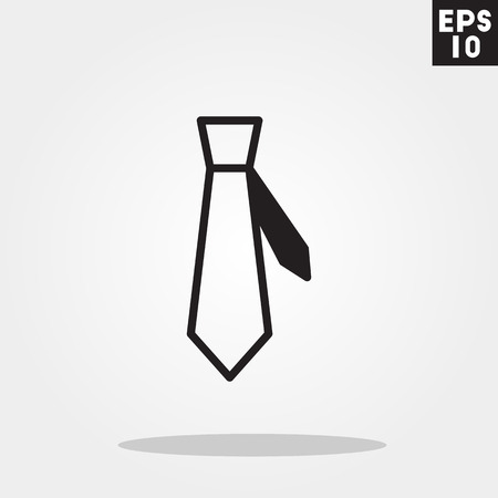 Tie icon in trendy flat style isolated on grey background. Tie symbol for your design, , UI. Vector illustration, .のイラスト素材