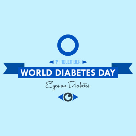 World diabetes day 2016 design illustration prevention for futureのイラスト素材