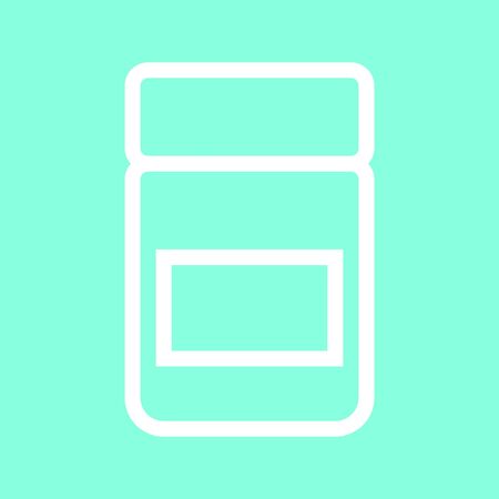 Jam jar icon in trendy flat style isolated on grey background.のイラスト素材