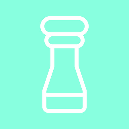 Salt and pepper shaker icon in trendy flat style isolated on grey background.のイラスト素材