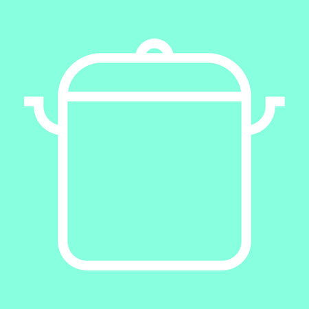 Stew pan icon in trendy flat style isolated on grey background.のイラスト素材