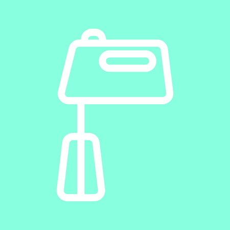 Hand mixer icon in trendy flat style isolated on grey background.のイラスト素材