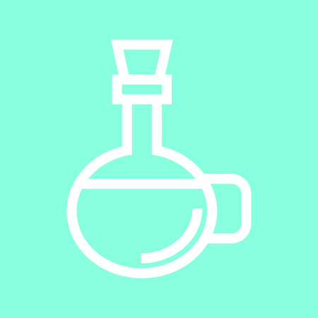 Olive oil icon in trendy flat style isolated on grey background.のイラスト素材