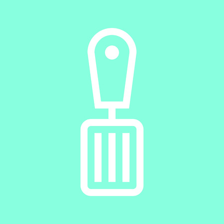 Spatula icon in trendy flat style isolated on grey background.のイラスト素材