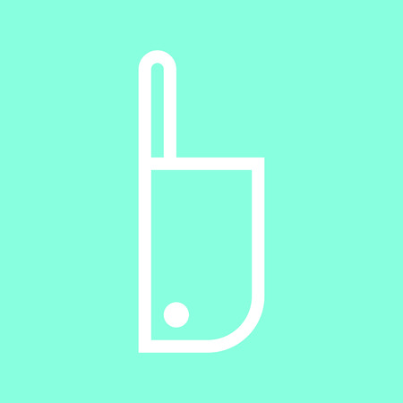 Chopping knife icon in trendy flat style isolated on grey background.のイラスト素材