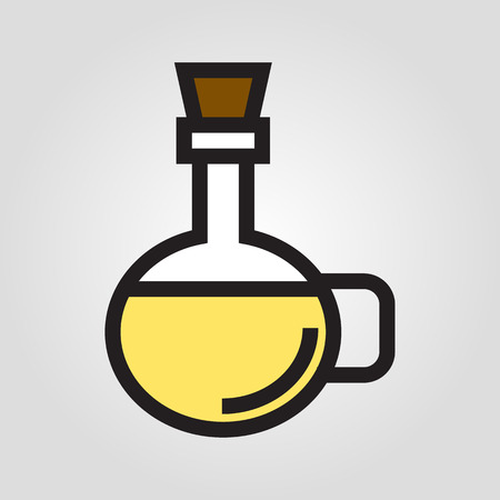 Olive oil icon in trendy flat style isolated on grey background. Kitchen symbol for your designのイラスト素材