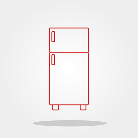 Refrigerator icon in trendy flat style.のイラスト素材