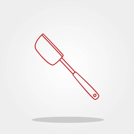 Soup spoon icon in trendy flat style.のイラスト素材