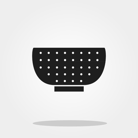 Colander icon in trendy flat style.のイラスト素材