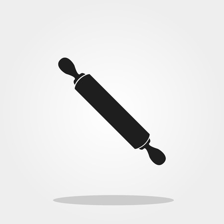 Rolling pin icon in trendy flat style.のイラスト素材