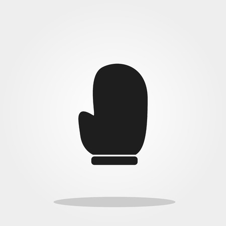 Glove cook cute icon in trendy flat style isolated on color background. Kitchenware symbol for your design, logo, UI. Vector illustration, EPS10.のイラスト素材