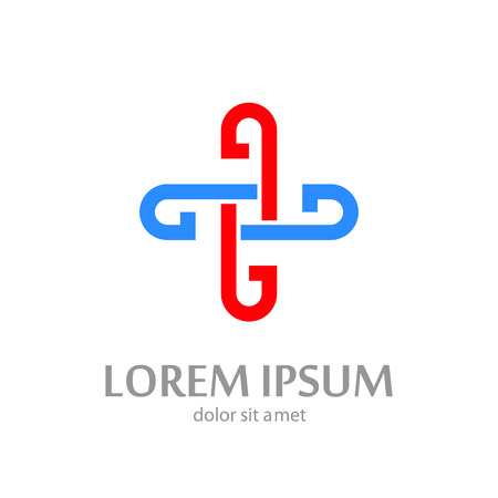 Real estate elegant lowercase flat logo design templateのイラスト素材