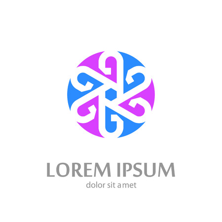 Real estate elegant lowercase flat logo design templateのイラスト素材