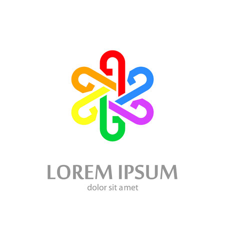 Real estate elegant lowercase flat logo design templateのイラスト素材