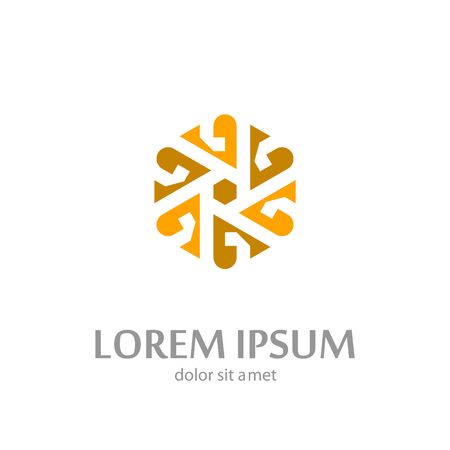 Real estate elegant lowercase flat logo design templateのイラスト素材