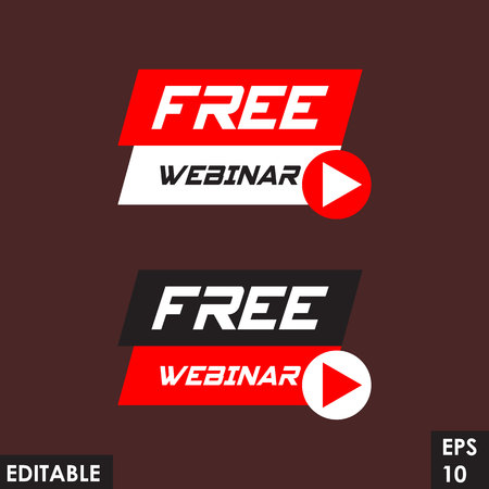 Trending material asset for online video at internet broadcasting, in flat vector design element with play button template green versionのイラスト素材
