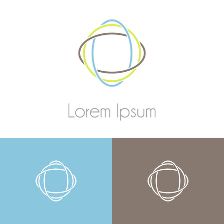 Abstract geometric lowercase flat logo design template. Colorful media icon. Vision Logotype concept idea.のイラスト素材