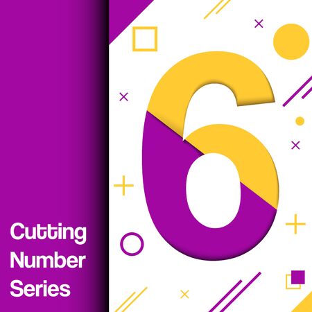 Colorful and dynamic numbers for any use in media illustration.のイラスト素材