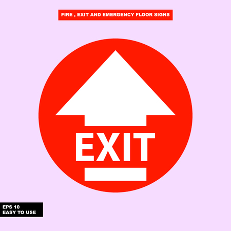Exit way signのイラスト素材