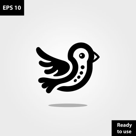 Bird fly logo company vector template design ready to use easy for editのイラスト素材