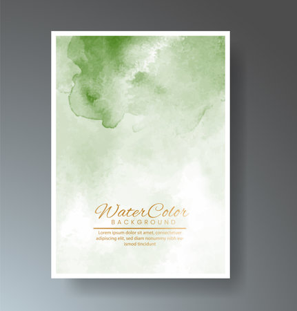 Cards with bright colorful vector watercolor background. Design for your date, postcard, banner.のイラスト素材