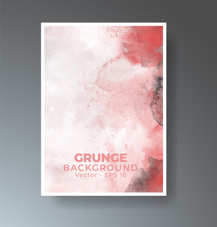 Cards with bright colorful vector watercolor background. Design for your date, postcard, banner.のイラスト素材