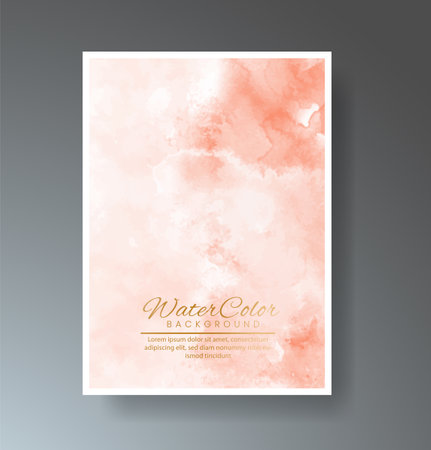 Cards with bright colorful vector watercolor background. Design for your date, postcard, banner.のイラスト素材