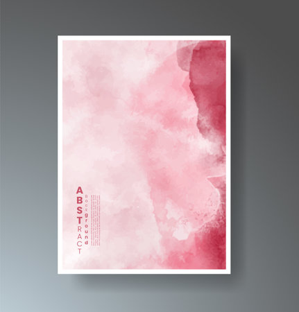 Cards with bright colorful vector watercolor background. Design for your date, postcard, banner.のイラスト素材