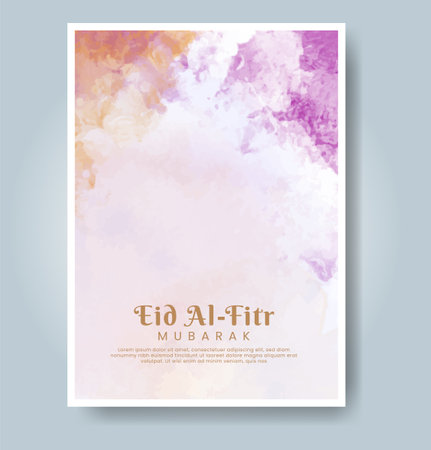 Cards with bright colorful vector watercolor background. Design for your date, postcard, banner.のイラスト素材