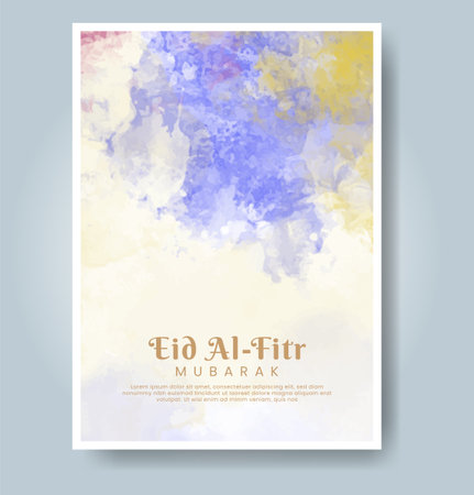 Cards with bright colorful vector watercolor background. Design for your date, postcard, banner.のイラスト素材