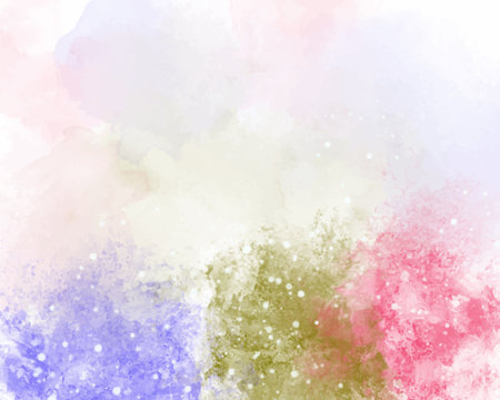 Abstract colorful watercolor for background. Digital art paintingのイラスト素材