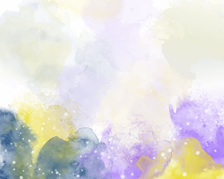 Abstract colorful watercolor for background. Digital art paintingのイラスト素材