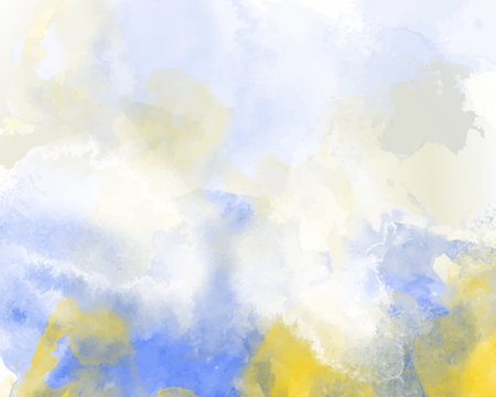Abstract colorful watercolor for background. Digital art paintingのイラスト素材