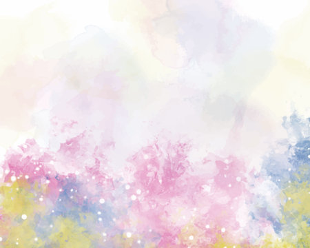 Abstract colorful watercolor for background. Digital art paintingのイラスト素材