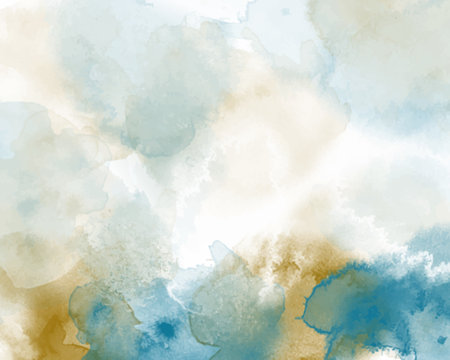Abstract colorful watercolor for background. Digital art paintingのイラスト素材