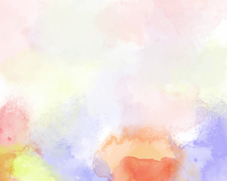 Abstract colorful watercolor for background. Digital art paintingのイラスト素材