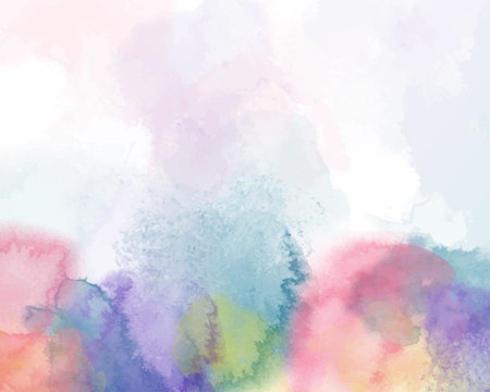 Abstract colorful watercolor for background. Digital art paintingのイラスト素材