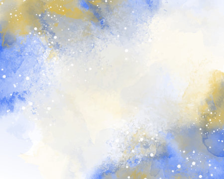 Abstract colorful watercolor for background. Digital art painting.のイラスト素材