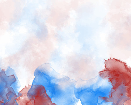 Abstract colorful watercolor for background. Digital art painting.のイラスト素材