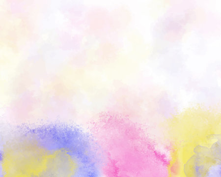 Abstract colorful watercolor for background. Digital art painting.のイラスト素材