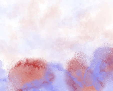 Abstract colorful watercolor for background. Digital art painting.のイラスト素材